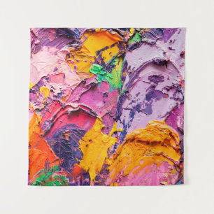 Abstracte kunstachtergrond. Olieverf op canvas. M Wandkleed