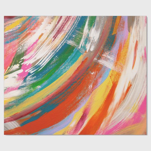 Abstracte kunstachtergrondolieverf penseelstreken. cadeaupapier (Vlak)