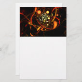 Abstracte kunstartikelen met hartslag briefpapier (Voorkant / Achterkant)