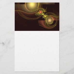 Abstracte kunstartikelen met intieme verbinding briefpapier