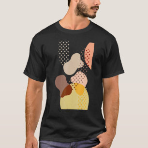 Abstracte kunstartistieke minimalistische moderne t-shirt