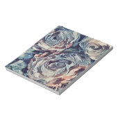 Abstracte kunstborstel gestructureerde rozen afdru notitieblok (Gedraaid)
