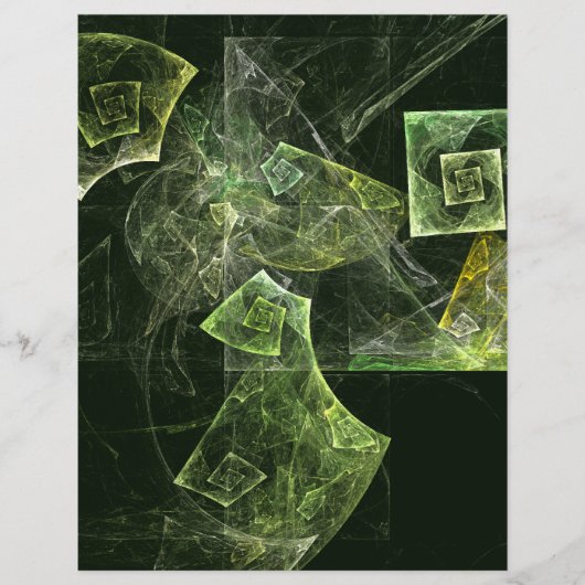 Abstracte kunstbrochure met twisted Balance Flyer (Voorkant)