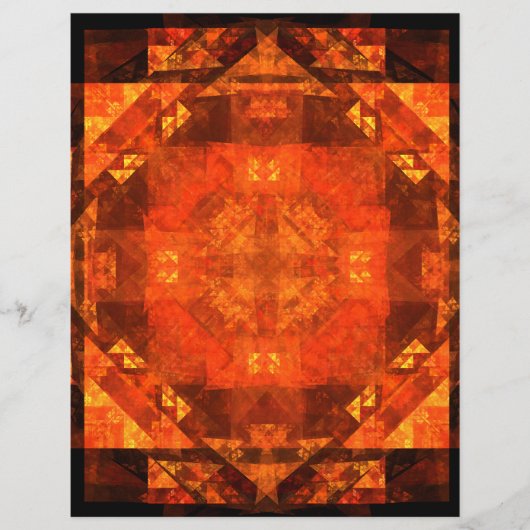 Abstracte kunstbrochure voor de verlichting flyer (Voorkant)