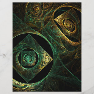 Abstracte kunstbrochure voor magische trillingen flyer