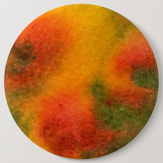 abstracte kunstButton "Gele kosmos" Ronde Button 6,0 Cm (Voorkant)