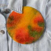 abstracte kunstButton "Gele kosmos" Ronde Button 6,0 Cm (In situ)