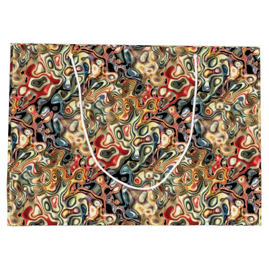 Abstracte Kunstcadeautas Groot Cadeauzakje (Achterkant)