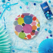 Abstracte kunstcirkels Groet Papieren Bordje (Feest)