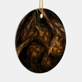 Abstracte kunstcirkelvormgeving moeder aarde keramisch ornament (Rechts)