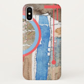 abstracte kunstcollage, gemengde media en waterver Case-Mate iPhone case (Achterkant)