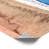 abstracte kunstcollage, gemengde media en waterver poster (Hoek)