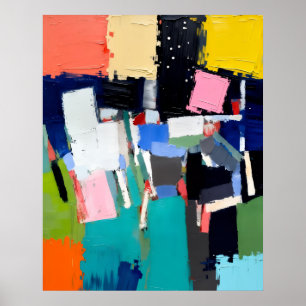 Abstracte Kunstcompositie Poster