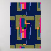 Abstracte Kunstcompositie Poster (Voorkant)