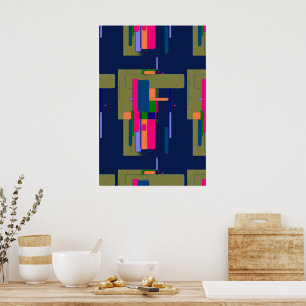 Abstracte Kunstcompositie Poster