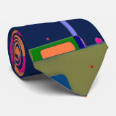 Abstracte Kunstcompositie Stropdas (Opgerold)