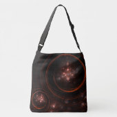 Abstracte kunstdwarsdoorsnede crossbody tas (Achterkant)