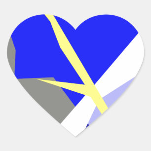 Abstracte kunstenergie hart sticker