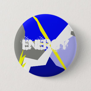 Abstracte kunstenergie ronde button 5,7 cm
