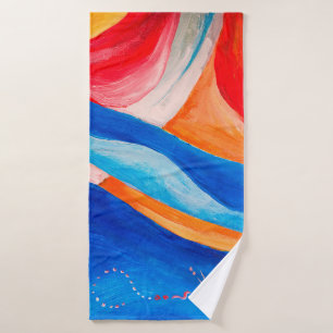 Abstracte kunstgetextureerde achtergrond, camoufle badhanddoek