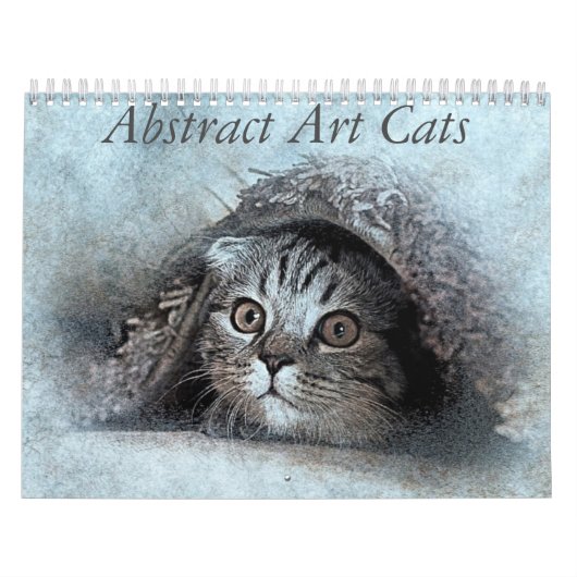 Abstracte Kunstkat Kalender (Hoes)
