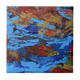 Abstracte kunstkeramische tapijten tegeltje