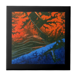 Abstracte kunstkeramische tapijten tegeltje