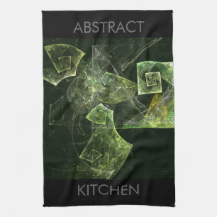 Abstracte kunstkeukenhanddoeken met twisted Balanc Theedoek