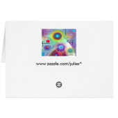 Abstracte kunstkleurencirkels (Achterkant Horizontaal)