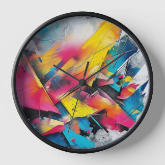 Abstracte kunstklok