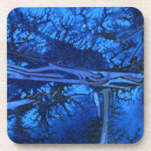 Abstracte kunstkurk-Onderzetters