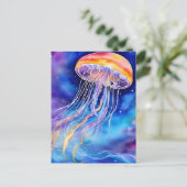 Abstracte kunstkwal briefkaart (Staand voorkant)