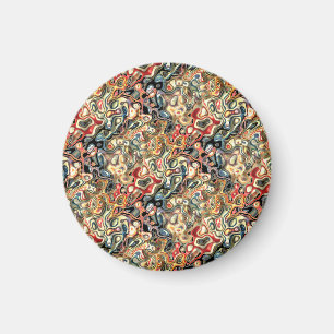 Abstracte Kunstmagneet Magneet