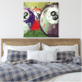 Abstracte kunstmiljarden canvas afdruk (Insitu (Slaapkamer))