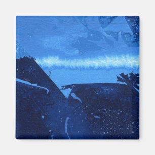 Abstracte kunstnet "bevroren Ridge #2" Magneet