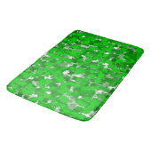 Abstracte kunstontwerp Groene vulling Badmat (Gekanteld)