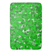 Abstracte kunstontwerp Groene vulling Badmat (Voorkant Verticaal)