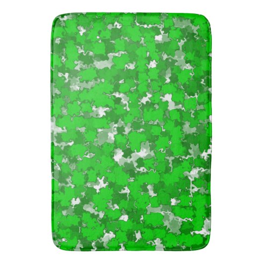 Abstracte kunstontwerp Groene vulling Badmat (Voorkant Verticaal)