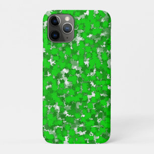 Abstracte kunstontwerp Groene vulling iPhone 11 Pro Hoesje