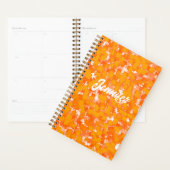 Abstracte kunstontwerp Oranje vulling Planner (Display)