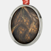 Abstracte kunstronde voor moeder aarde metalen ornament (Links)