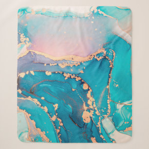 Abstracte kunstschilderachtergrond in alcohol sherpa deken