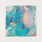 Abstracte kunstschilderachtergrond in alcohol wandkleed (Voorkant (horizontaal))