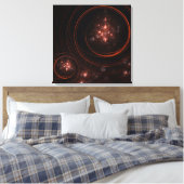 Abstracte kunstschilderafdrukken van Starlight Canvas Afdruk (Insitu (Slaapkamer))