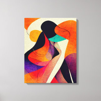 Abstracte kunstschilderdoek voor wandkunst canvas afdruk