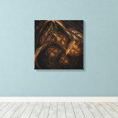 Abstracte kunstschilderdruk Moeder Aarde Canvas Afdruk (Insitu (Houten vloer))