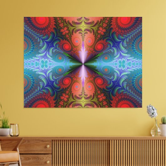 Abstracte kunstschilderkunst canvas afdruk (Insitu (Woonkamer))