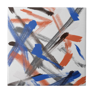Abstracte kunstschilderpenselen Positieve vleugels Tegeltje