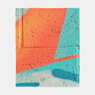 Abstracte kunstspuitverf textuurachtergrond fleece deken