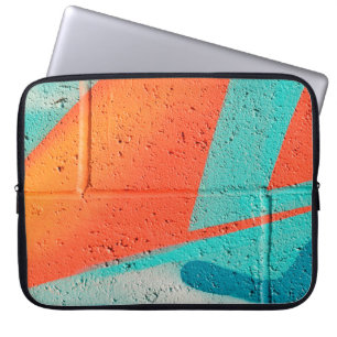 Abstracte kunstspuitverf textuurachtergrond laptop sleeve